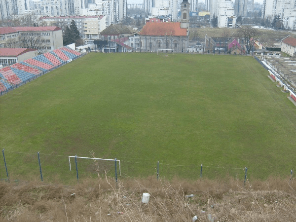 Stadion FK Bežanija, home stadium of Studentski Grad