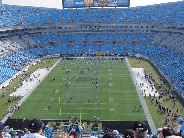 Bank of America Stadium, home stadium of Charlotte