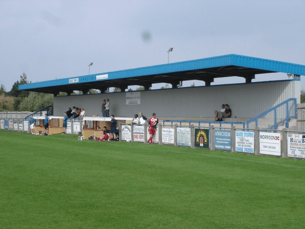 Hitchin Road, home stadium of Arlesey Town