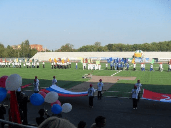 Stadion Salyut, home stadium of Olimp-Dolgoprudny