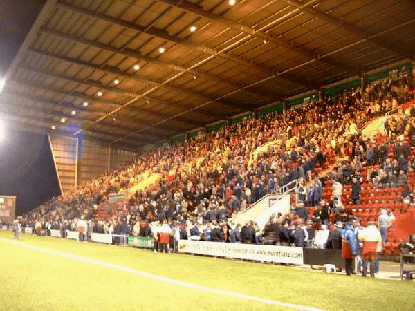Mornflake Stadium, home stadium of Crewe Alexandra