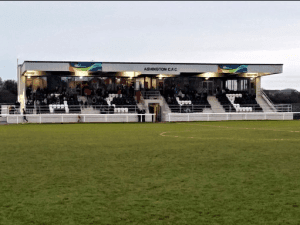 Woodhorn Lane, home stadium of Ashington AFC