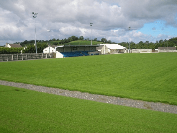 Ferney Park, home stadium of Ballinamallard United