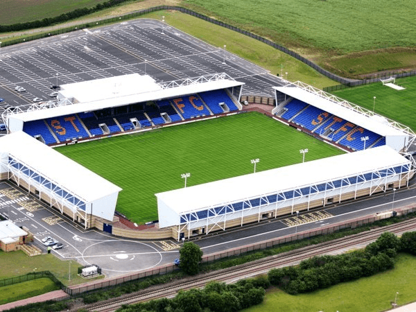 The Croud Meadow, home stadium of Shrewsbury Town