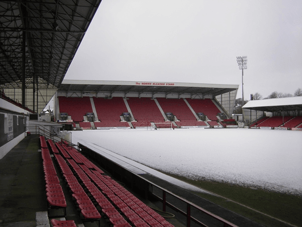 KDM Group East End Park, home stadium of Dunfermline Athletic