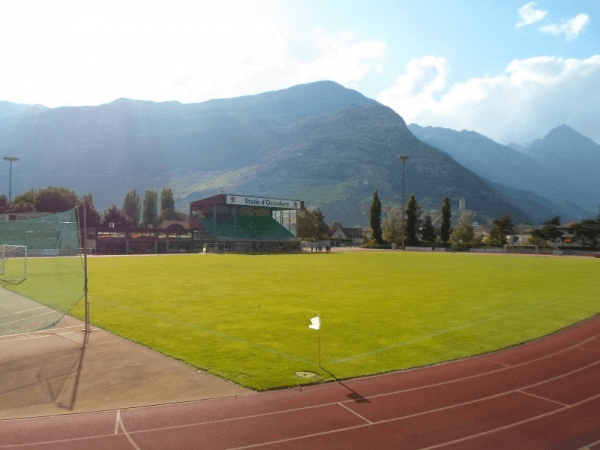 Stade d'Octodure, home stadium of Martigny Sports