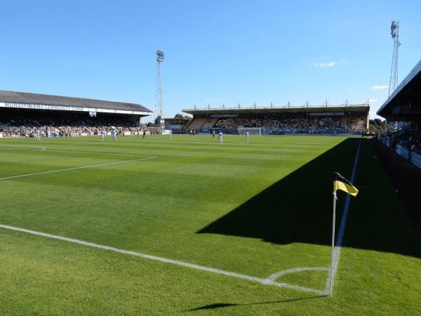 Cledara Abbey Stadium, home stadium of Cambridge United