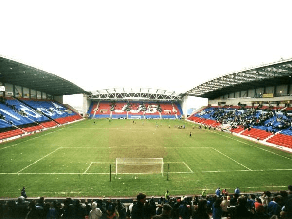 The Brick Community Stadium, home stadium of Wigan Athletic