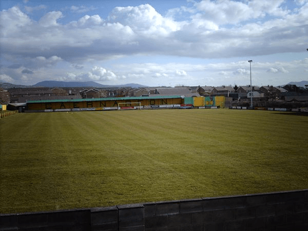 Nantporth Stadium, home stadium of Llandudno