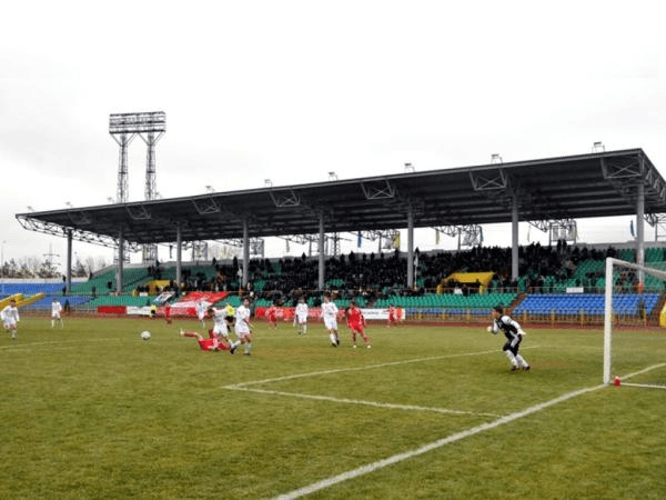 Stadion Shakhter, home stadium of Zhenys