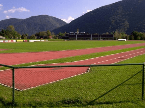 Stadion Na Brajdi, home stadium of Tolmin