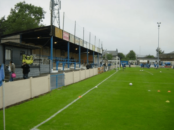 The Tarmac Silverlands Stadium, home stadium of Buxton