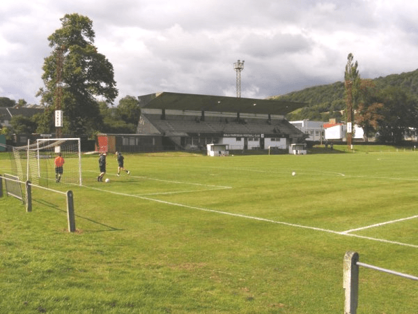 Netherdale Football Ground, home stadium of Gala Fairydean Rovers
