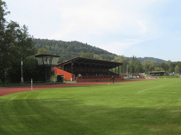Stadion FK Slavoj Český Krumlov, home stadium of Slavoj Český Krumlov
