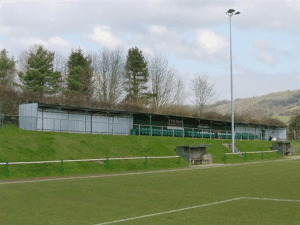 The Plain Ham Ground, home stadium of Larkhall Athletic