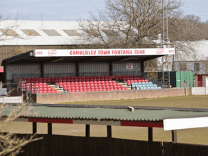 Krooner Park, home stadium of Camberley Town