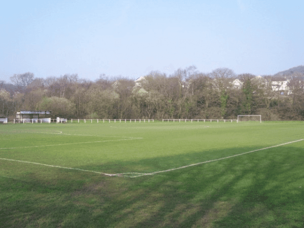 The Recreation Ground, home stadium of Caersws
