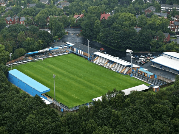 Bower Fold, home stadium of Stalybridge Celtic