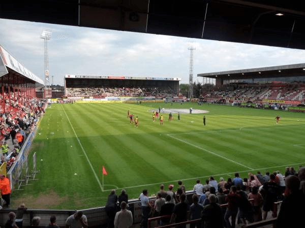 Guldensporenstadion, home stadium of Kortrijk