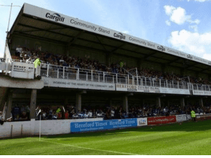 Edgar Street Athletic Ground, home stadium of Hereford United