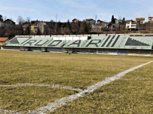 Stadion Pod Vardom, home stadium of Rudar Kakanj
