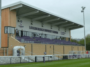 Holywell Park Stadium, home stadium of Loughborough Lightning