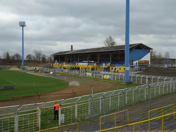 Bruno-Plache-Stadion, home stadium of 1. FC Lokomotive Leipzig