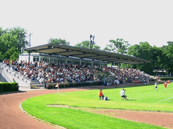 Stadion am Brentanobad, home stadium of Eintracht Frankfurt