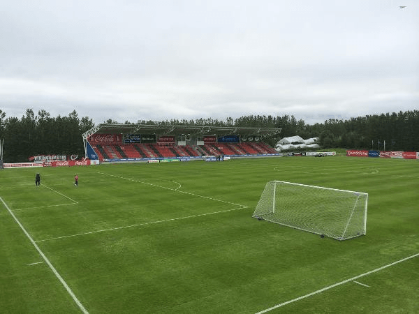 Víkingsvöllur, home stadium of Víkingur Reykjavík