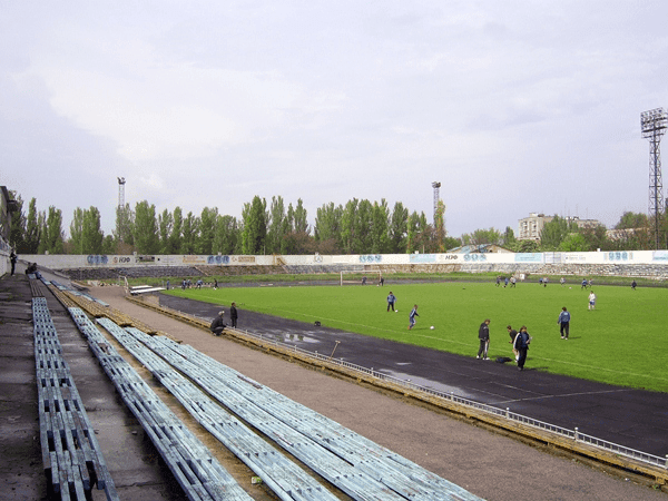 Stadion Elektrometalurh-NFZ, home stadium of Nikopol