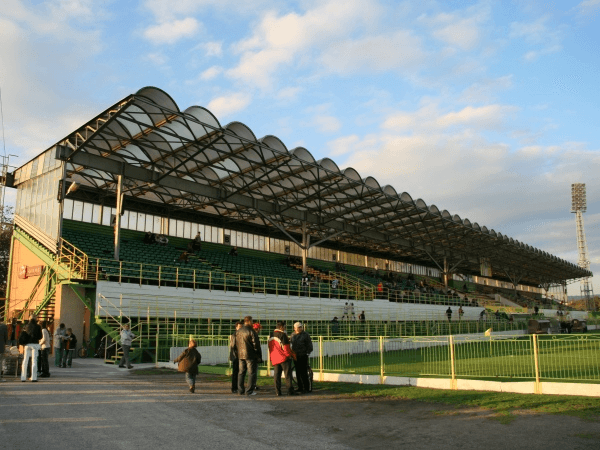 Futbalový štadión Prievidza, home stadium of Baník Prievidza