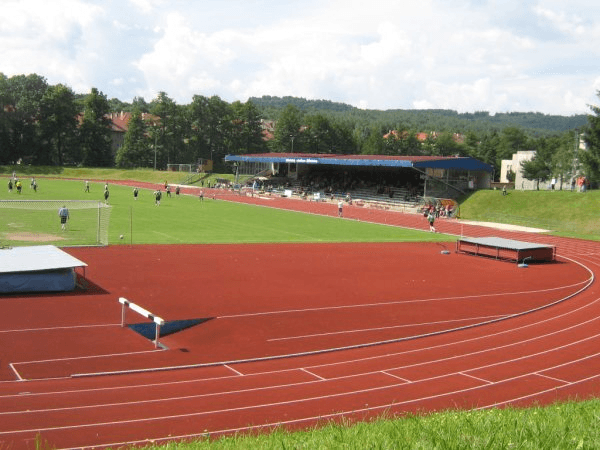 Stadion Střelnice, home stadium of Jiskra Domažlice