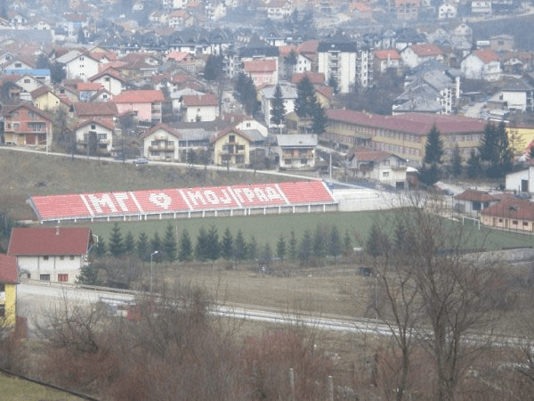 Gradski stadion Luke, home stadium of Sloboda Mrkonjić Grad