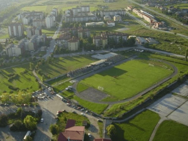 Gradski Stadion, home stadium of Rudar Prijedor