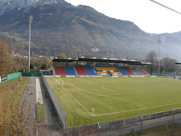 Rheinpark Stadion, home stadium of Liechtenstein