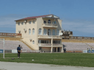 Lökbatan OIK stadionu, home stadium of Qaradağ Lökbatan