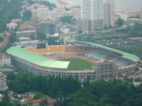 Qingdao Tiantai Stadium, home stadium of Qingdao Red Lions