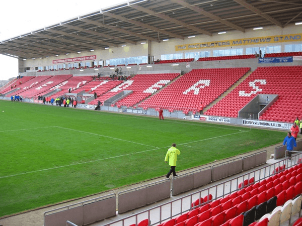 Bloomfield Road, home stadium of Blackpool