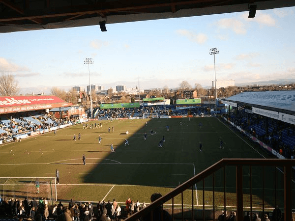 Edgeley Park, home stadium of Stockport County