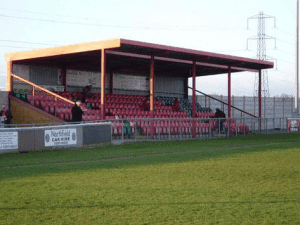 The Corinium Stadium, home stadium of Cirencester Town