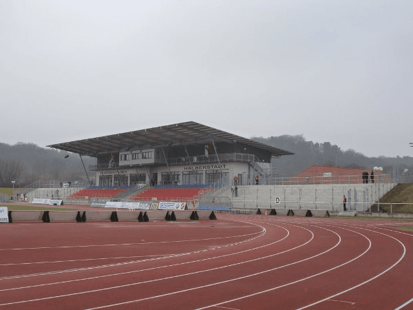 Friedensstadion, home stadium of VfB Germania Halberstadt