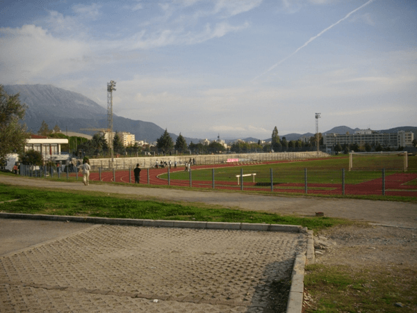 Stadion SRC Topolica, home stadium of Mornar