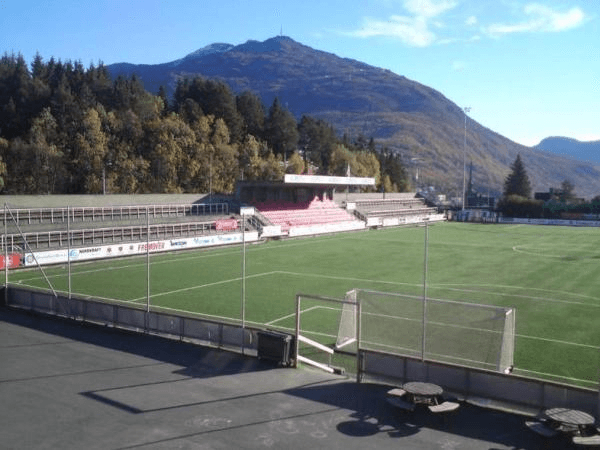 Narvik Stadion, home stadium of Mjølner