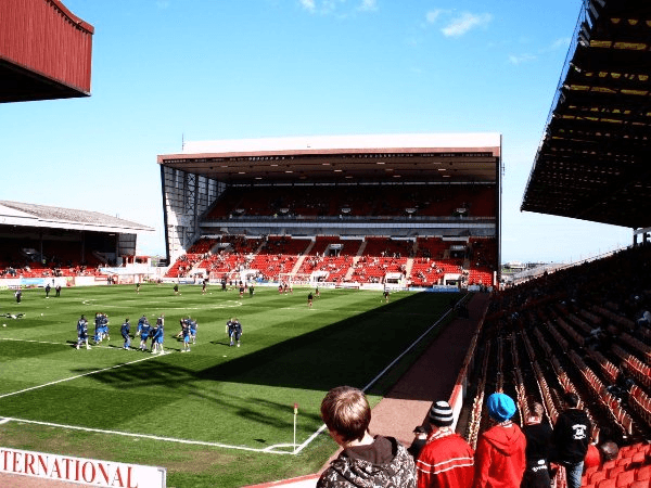 Pittodrie Stadium, home stadium of Aberdeen II