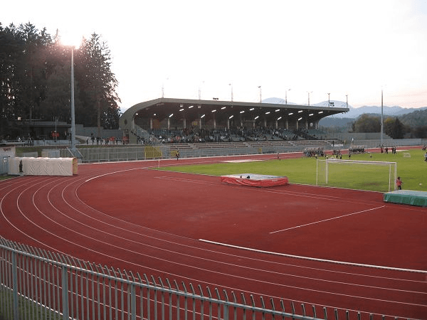 Štadion Ob Jezeru, home stadium of Rudar