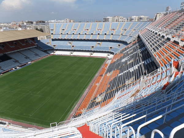 Estadio de Mestalla, home stadium of Valencia CF