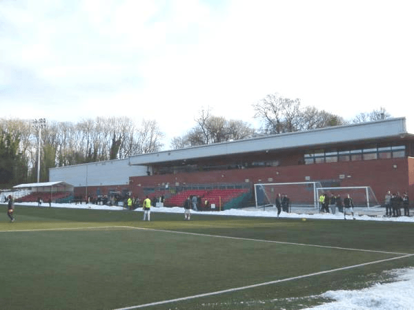 Park Hall Stadium, home stadium of The New Saints