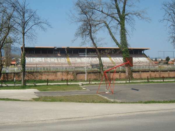 Stadion Pod Borićima, home stadium of Jedinstvo Bihać