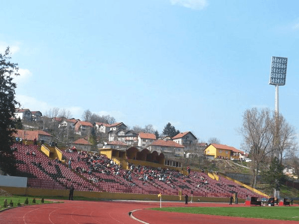 Stadion Tušanj, home stadium of Sloboda Tuzla