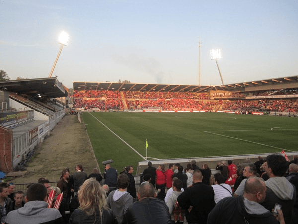 Stade Charles Tondreau, home stadium of RAEC Mons